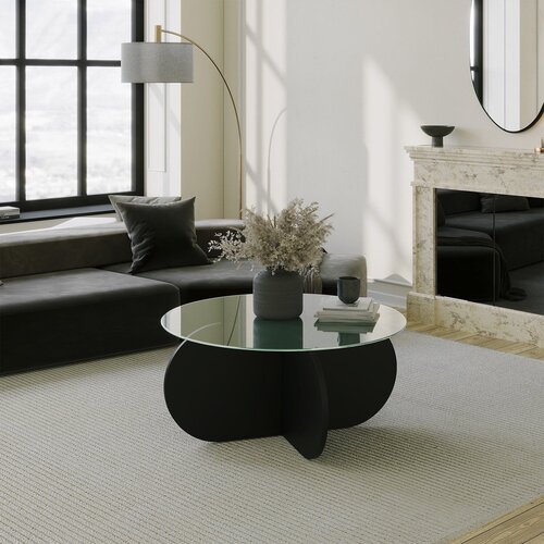 Hanah home Club sto Bubble 75x35x75cm Crni Cene