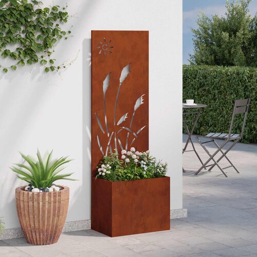  Privatnost u vrtu Rezbarija Rđa 50 x 32 x 150 cm Otporni čelik Slike