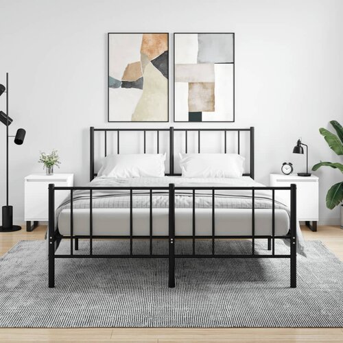 vidaXL Nočna omarica 2 kosa bela 40x30x50 cm inženirski les Cene
