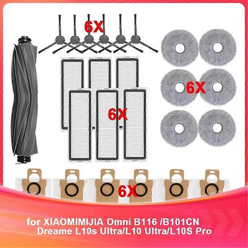 INORCO Dodatki, primerni za Omni B116 /B101CN Glavna stranska krtaa Filter Mop Vreka za prah L10s Ultra/L10 Ultra Deli, (21983220) Slike