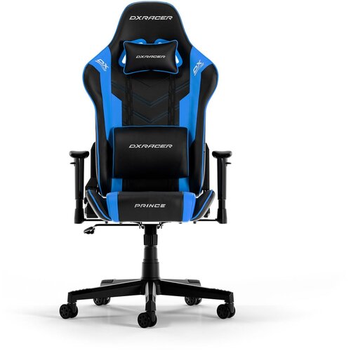 DXRacer PRINCE L Black &amp;amp; Blue PVC Leather Slike