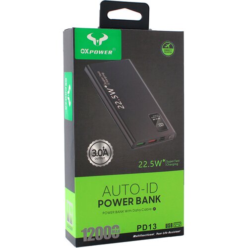Back up baterija Oxpower P13 PD fast 12000 mAh crna Cene