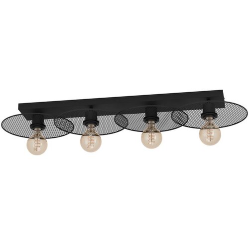Eglo Plafonjera IKESTON 4xE27 95 cm crna 43729 Slike
