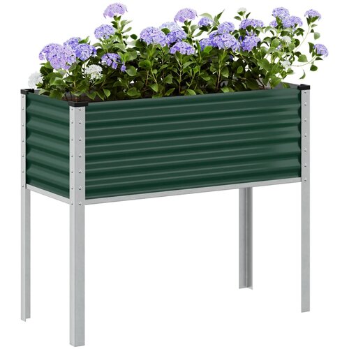 vidaXL Vrtna sadilica zelena 100x41x90 cm čelična Cijene