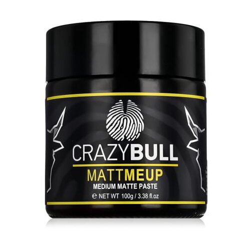 Crazy Bull MattMeup Medium Matte Paste krema za kosu 100 g za mu&amp;scaron;karce Slike