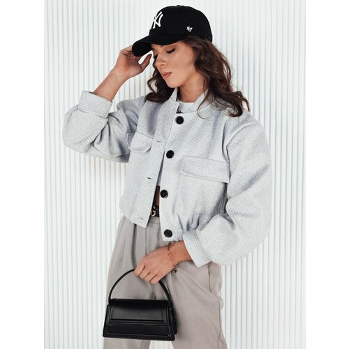 DStreet HONES Women's Bomber Jacket Light Grey Slike
