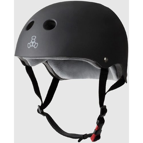 Triple 8 Certified Sweatsaver Celada black rubber Slike