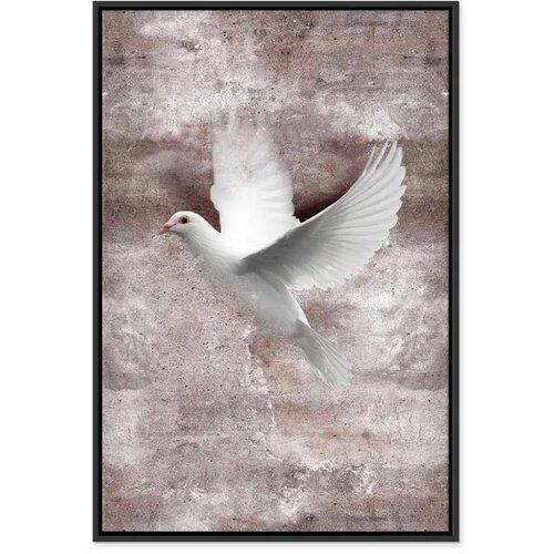  Slika - Love in Flight (1 Part) Vertical 80x120 U crnom drvenom okviru Slike