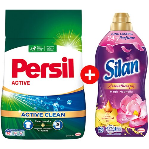 Henkel Persil Pra&scaron;kasti deterdžent 2,25kg i Silan Omek&scaron;ivač Magnolia 1.1L Cene