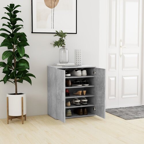 vidaXL Ormarić za cipele siva boja betona 60 x 35 x 70 cm od iverice Cijene