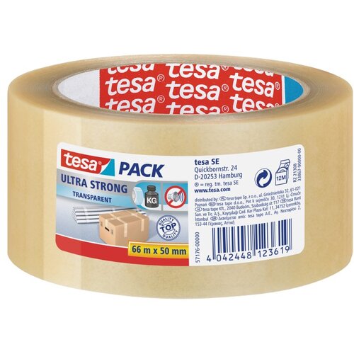 Tesa Lepilni trak za pakiranje Tesa Ultra Strong (66 m x 50 mm, prozoren) Cene