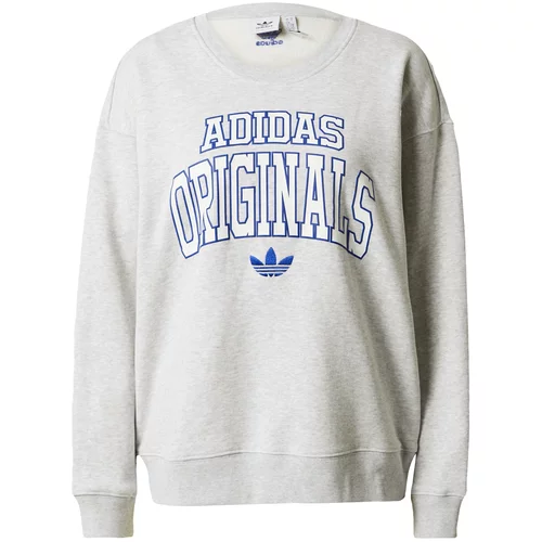 Adidas Sweater majica mornarsko plava / siva melange / bijela