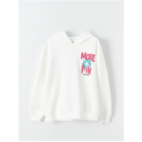 LC Waikiki Girls' Printed Long Sleeve Hoodie Cene