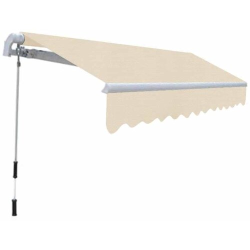 Maison Chic Ročno zložljiva tenda - Senčniki 300 cm krem barve, (22038321) Slike