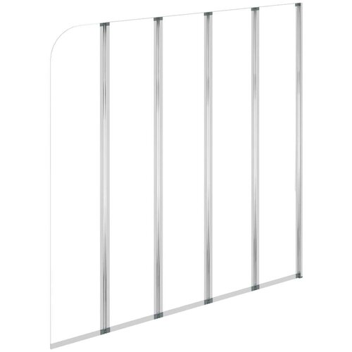VidaXL Tu&amp;scaron; stena za kopalno kad 120x140 cm kaljeno steklo prozorna Slike