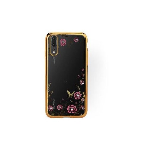 Nillkin Silikonski ovitek z rožicami za Huawei P20 PRO - zlat Slike