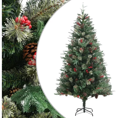  Božićno drvce sa šiškama zeleno 195 cm PVC i PE