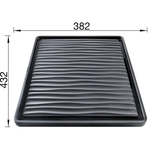 Blanco Oceđivač za sudopere, 382 x 432 mm, Crni Slike