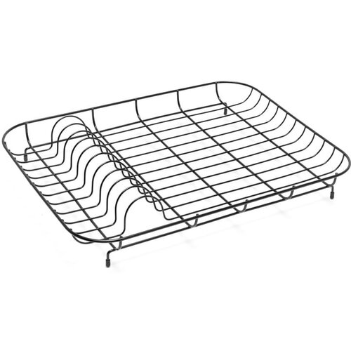 Addis niski crni metalni ocjeđivač posuđa 43 x 33 x 7 cm Cijene