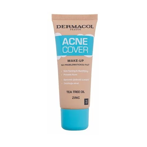 Dermacol acnecover Make-Up puder za problematičnu kožu 30 ml nijansa 3