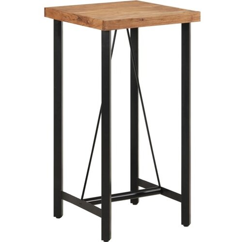 vidaXL barska miza 55x55x107 cm trden akacijev les in železo Cene