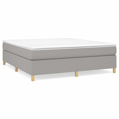 Maison Chic Box spring postelja - Vzmetna postelja z vzmetnico svetlo siva 160x200 cm žamet SL19315, (21894054) Cene