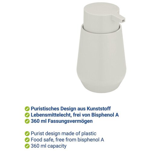 Allstar Kremno bel plastičen dozirnik za milo 360 ml Vara &amp;ndash; Slike