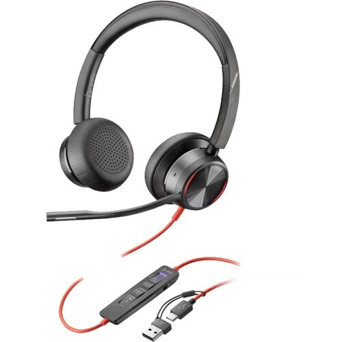 HP Slu&scaron;alice Poly Blackwire 8225 Stereo/Hibrid ANC/AFence/USB-C+USB-C/A Adapter/8X223AA/crna Cene