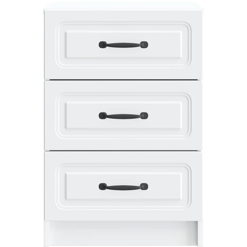  Noćni ormar Bijela 43 x 41 x 63 5 cm Konstruirano drvo - Bijela Slike