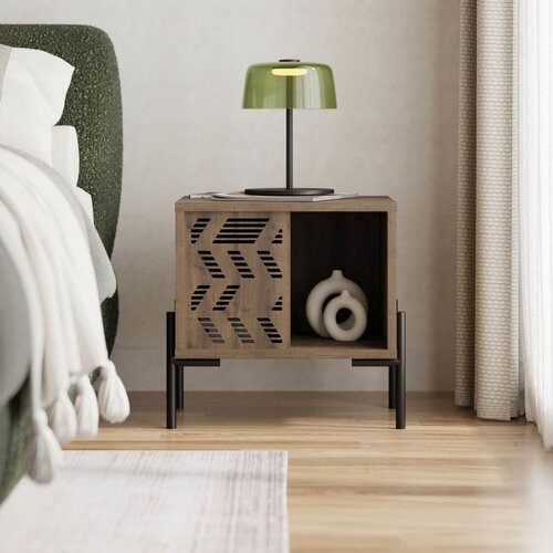 Hanah home Noćni ormarić, 45x46,6x40cm, Krem Cijene
