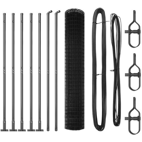 Euro Ograda s 7 Flan&amp;scaron; Postova 1.6x10 m Galvanizirani Čelik Slike
