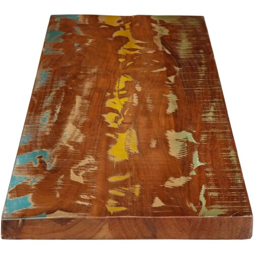 Stolna ploča 180x20x3,8 cm pravokutna masivno obnovljeno drvo Slike