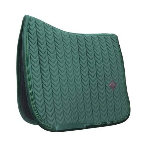 Kentucky Horsewear Dresurna podsedelnica "Velvet Pearls" - pine green Cene