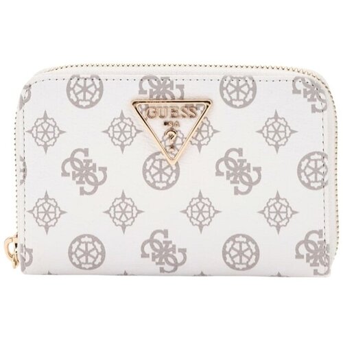 Guess Denarnice LAUREL SLG MEDIUM ZIP AROUND Bela Slike