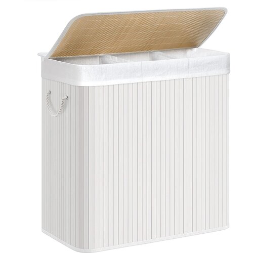 Songmics Ko&amp;scaron;ara za perilo White 3 x 50L bela, LCB091W01 Slike