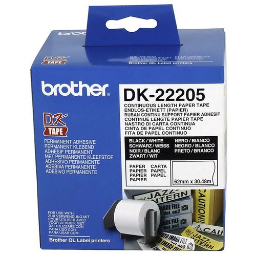 Brother NALJEPNICA BROTHER LABEL DK22205 62mm x 30.48m Cene