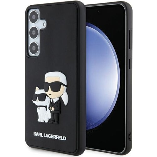  Originalen KARL LAGERFELD ovitek Samsung Galaxy S24 Plus 5G - IML NFT Karls Full Body - črn silikonska zaščita - KLHCS24M3DRKCNK Cene