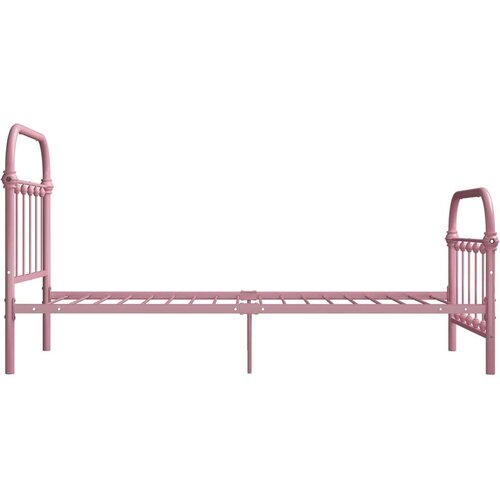 VidaXL okvir za krevet ružičasti metalni 100 x 200 cm Slike