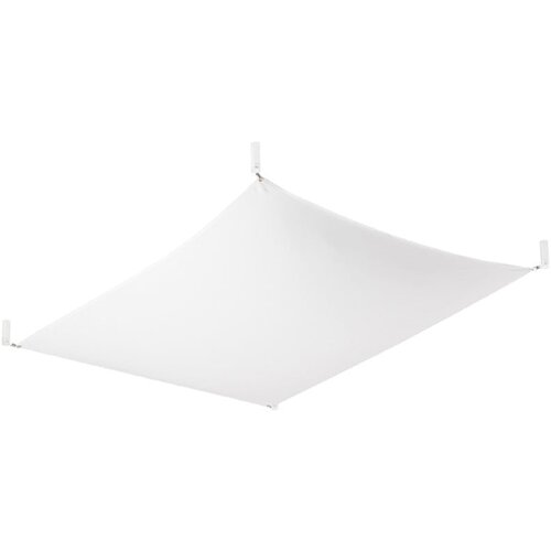 Nice Lamps bela stropna svetilka s tekstilnim senčnikom 80x105 cm viva – Cene