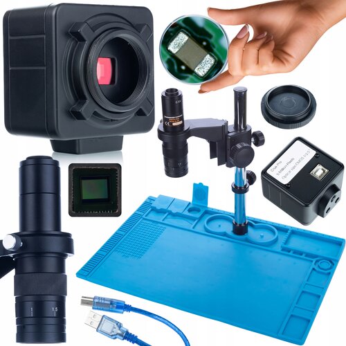 Rosfix ov digitalni mikroskop earth pro MCEP-0.5X s kamero crux pro kmcp-hdmi-usb 5MP in silikonsko podlogo z železno podlago 480X320MM, (21739115) Cene