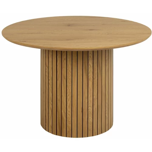 Actona Okrugli blagovaonski stol s pločom u dekoru hrasta ø 120 cm Yale -