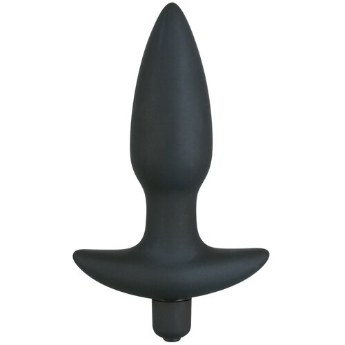 Black Velvets Silicone Vibrating Plug Medium Slike