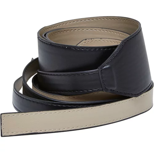 Urban Classics Accessoires Synthetic Leather Sash Belt black/warmsand