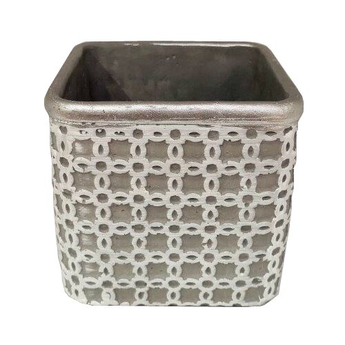  Posuda (Vanjska dimenzija (D x &amp;Scaron; x V): 15,5 x 15,5 x 14,5 cm, Keramika, Smeđe boje) Slike