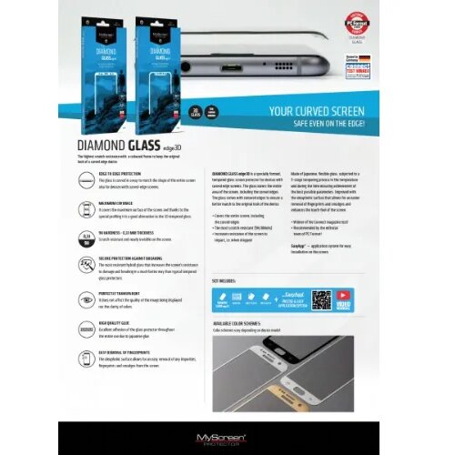 Myscreen protector my screen protector za&amp;scaron;čitno kaljeno steklo xiaomi 12 pro - diamond glass edge 3D - črn Slike