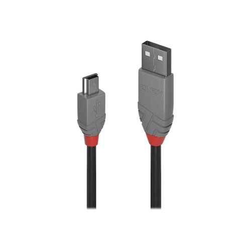 Lindy 36722 USB kabel 1 m USB 2.0 USB A Mini-USB B Crno, Sivo Cene