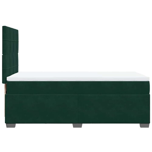 Box spring krevet s madracem tamnozeleni 100x200 cm bar&amp;scaron;unasti Slike