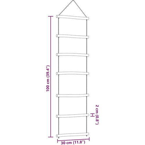  Zidni ukrasi u obliku ljestava 2 kom 30x100 cm prirodne grane Slike