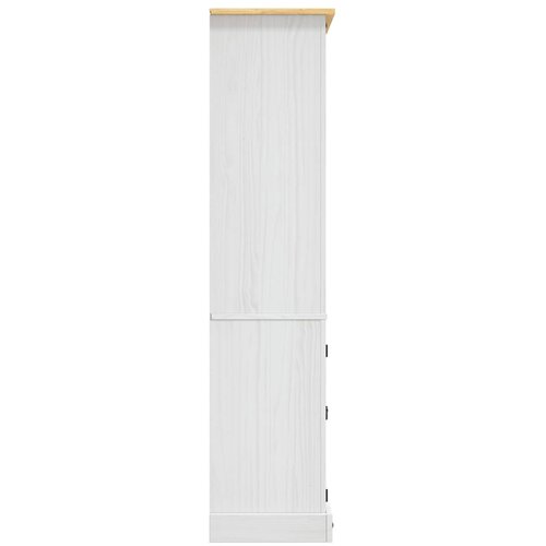  Kredenc od borovine meksički stil Corona bijeli 80x40x170 cm Slike
