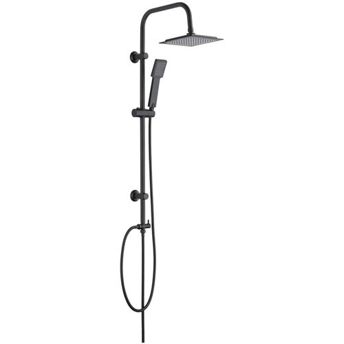 Wenko Mat crna tuš garnitura od nehrđajućeg čelika 101 cm Cuadro - Cijene